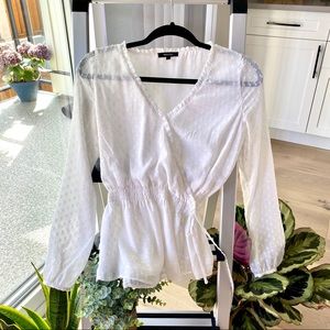 RW&co wrap blouse
